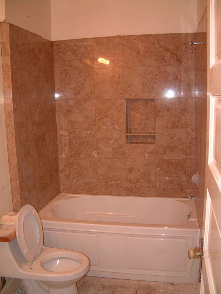 Fascinating Design of Bathroom plus Bathtub Design with Fiberglass and marble wall and slide window